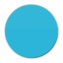 Ver imagem 1 de Prato Giratório Centro de Mesa Laqueado Azul Turquesa 60cm