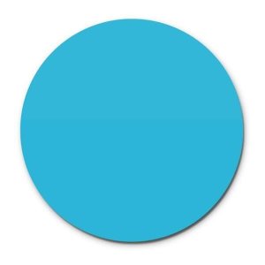 Prato Giratório Centro de Mesa Laqueado Azul Turquesa 60cm