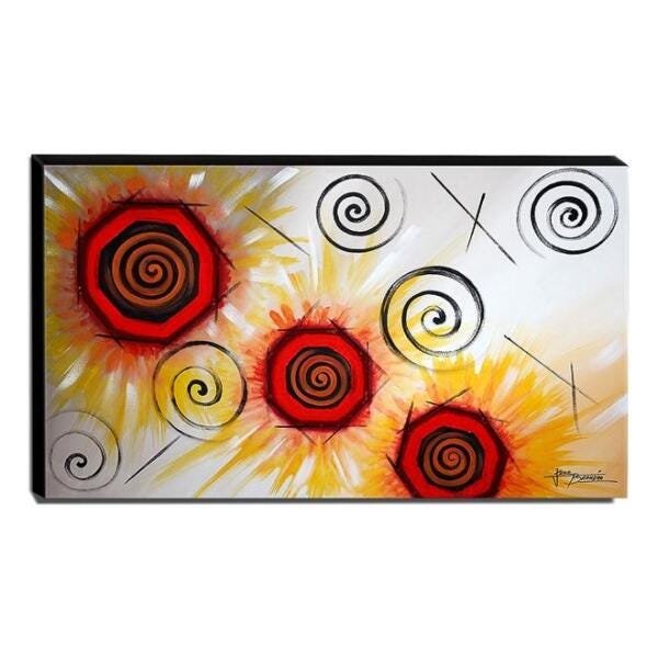 Quadro de Pintura Abstrato 70x120cm-1681 - 1
