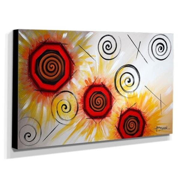 Quadro de Pintura Abstrato 70x120cm-1681 - 2