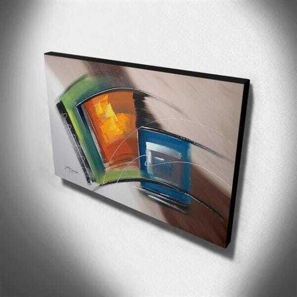 Quadro de Pintura Abstrato 70x120cm-1691 - 3