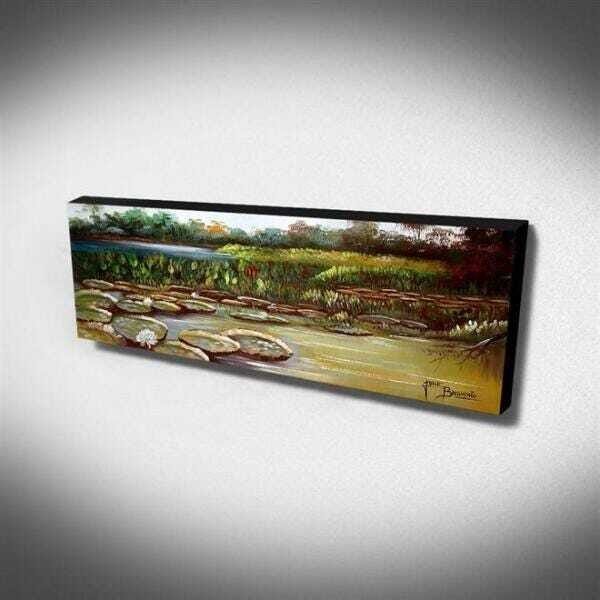 Quadro de Pintura Amazonas 40x105cm-1614 - 3