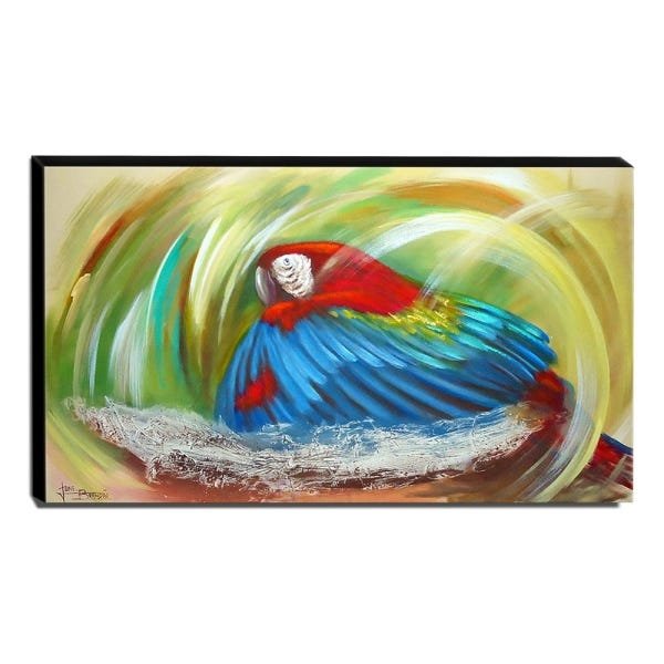 Quadro de Pintura Arara 70x120cm-0978 - 1