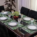 Ver imagem 2 de Serviço Americano Jacquard Costela de Adão Folhagem Viva 35 x 45cm Karsten 10 Serviços Americanos