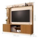 Ver imagem 2 de Home para TV Th Shop 70" 201cm MDP com LED Ripada Cinamomo Off White Bechara Móveis
