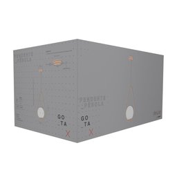 Luminária Pendente Avant Pérola Gota E27 Cobre Brilho Bivolt - 3