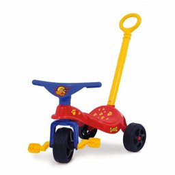 Triciclo Infantil Cachorrinho com Empurrador Vermelho Xalingo Brinquedos - 1