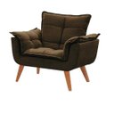 Ver imagem 1 de Poltrona Decorativa Opala Marrom
