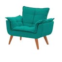 Ver imagem 1 de Poltrona Decorativa Opala Azul Turquesa