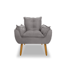 Ver imagem 2 de Poltrona Decorativa Opala -cinza