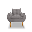 Ver imagem 2 de Poltrona Decorativa Opala -cinza