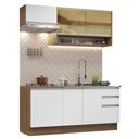 Ver imagem 3 de Armário de Cozinha Compacta 180cm Rustic Branco Glamy Madesa 08