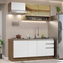 Ver imagem 1 de Armário de Cozinha Compacta 180cm Rustic Branco Glamy Madesa 08