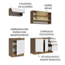 Ver imagem 5 de Armário de Cozinha Compacta 180cm Rustic Branco Glamy Madesa 08