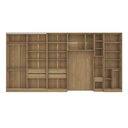 Ver imagem 3 de Quarto Modular Kappesberg Adapt Nogueira/azul Profundo 6 Peças 450cm