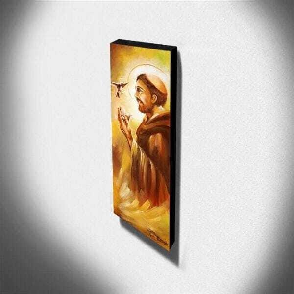 Quadro de Pintura São Francisco de Assis 105x35cm-1496 - 3