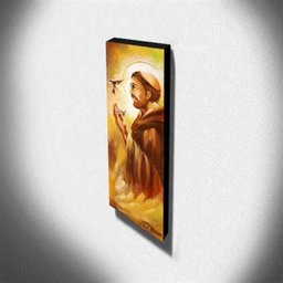 Quadro de Pintura São Francisco de Assis 105x35cm-1496 - 3