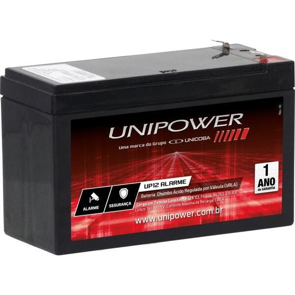 Bateria Selada 12v/4a Up12 Alarme Unipower - 1