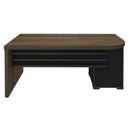 Ver imagem 7 de Escrivaninha Mesa Escritório em L Diretor Tamburato Le com 4 Gavetas 180cm Marrom/Charuto/Preto Artany