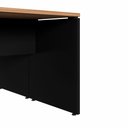 Ver imagem 6 de Estação de Trabalho 4 Lugares 2,20m X 1,40m Pé Painel F5 Cor:nogal com Preto