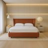 Cama Japonesa com Cabeceira Corea Seo Queen Linho Terracota - Sallar Home - 4