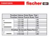 Bucha Nylon Universal UX 8x50mm fischer - Saco 50 un - 8