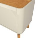 Ver imagem 5 de Rack / Bancada Fl 2.20m 4 Portas Estilo Retrô para Tv até 75'' Cor Off White / Cinamomo
