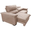 Ver imagem 7 de Sofá Retrátil e Reclinável 2,35m Molas Ensacadas Cama inBox Big Home com Bordado 3D Velusoft
