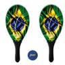 Kit Raquetes Frescobol Evo Fibra Vidro Brasil com Bola Penn - 1
