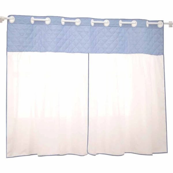 Cortina Infantil Reizinho 2,00m x 1,70m alt. Matelado - Azul - 1