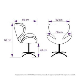 Cadeira Decorativa Poltrona Egg Vermelha com Base Giratória - 5