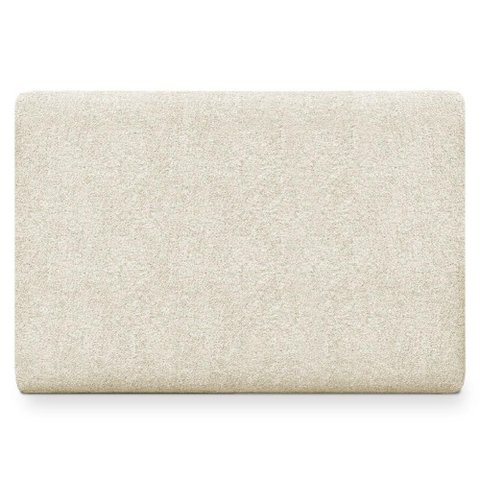 Cabeceira Painel Suspenso Solteiro 90 cm Luna Retangular Boucle Bege Artte