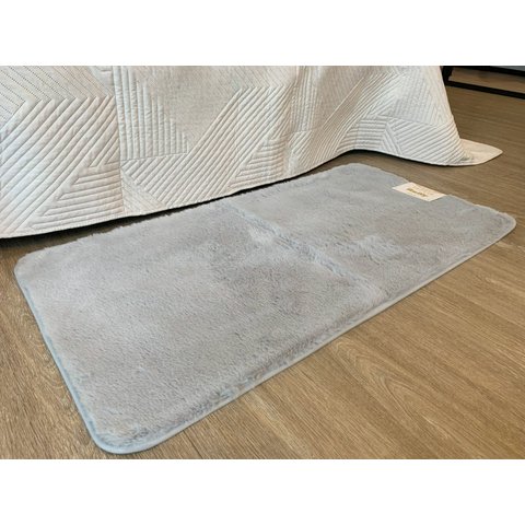 Tapete para Quarto Antiderrapante Fluffy Toque Pele Coelho Felpudo