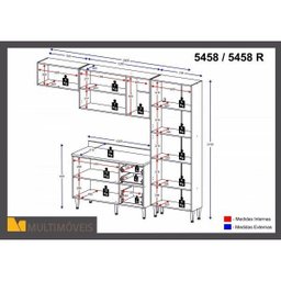Cozinha Completa 7 Módulos 11 Portas Calábria Multimóveis - 4 Cozinha Completa 7 Módulos 11 Portas Calábria Multimóveis - 4