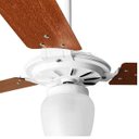 Ver imagem 3 de Ventilador de Teto com Controle Remoto Rico 150W e 180W Branco Pás Mogno Ventex - 220V