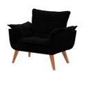 Ver imagem 2 de Kit 2 Poltronas Decorativas Opala Preta