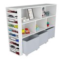 Ver imagem 2 de Organizador Infantil Natanael Baús Porta Carrinho MDF 135cm Cinza Woodcore
