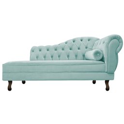 Diva Recamier Diana 160cm Lado Esquerdo Suede - Amarena Móveis - Azul Tiffany - 2