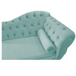 Diva Recamier Diana 160cm Lado Esquerdo Suede - Amarena Móveis - Azul Tiffany - 4