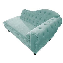 Diva Recamier Diana 160cm Lado Esquerdo Suede - Amarena Móveis - Azul Tiffany - 5