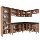 Ver imagem 3 de Cozinha Completa 8 Módulos 16 Portas Calábria Multimóveis