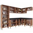 Ver imagem 3 de Cozinha Completa 8 Módulos 16 Portas Calábria Multimóveis