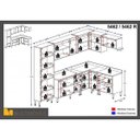 Ver imagem 4 de Cozinha Completa 8 Módulos 16 Portas Calábria Multimóveis