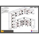 Ver imagem 4 de Cozinha Completa 12 Módulos 16 Portas Calábria Multimóveis