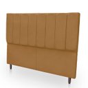 Ver imagem 4 de Cabeceira Estofada Moderna e Elegante para Cama de Casal 140 Eros Suede