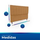Ver imagem 6 de Cabeceira Estofada Moderna e Elegante para Cama de Casal 140 Eros Suede