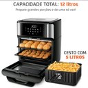 Ver imagem 5 de Fritadeira Elétrica sem Óleo Air Fryer Oven 2 em 1 Afo-12l-bi 12l Digital Mondial 110v