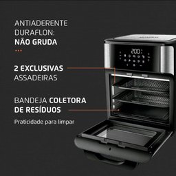 Fritadeira Elétrica sem Óleo Air Fryer Oven 2 em 1 Afo-12l-bi 12l Digital Mondial 110v - 6