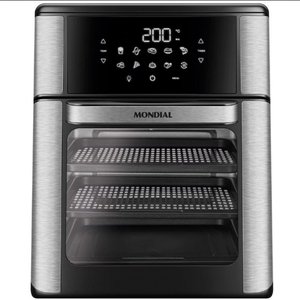 Fritadeira Elétrica sem Óleo Air Fryer Oven 2 em 1 Afo-12l-bi 12l Digital Mondial 110v