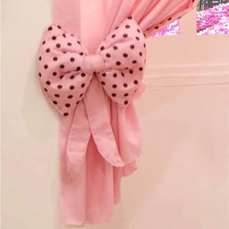 Cortina Infantil Lhama 2,00m x 1,70m alt. Estampa Poá - Rosa - 2